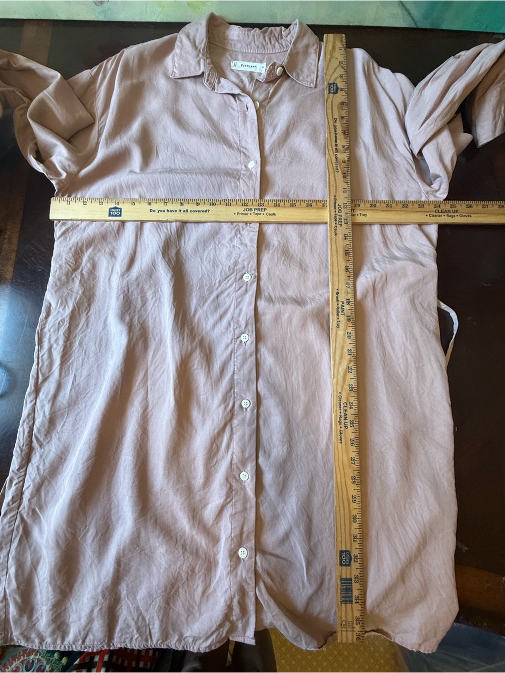 Everlane The Must-Have Shirtdress in Butterlite Dusty Rose Size M - Picture 5 of 7